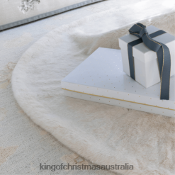 Accessories King of Christmas 60" Snow Faux Fur Tree Skirt ZJL8BT152