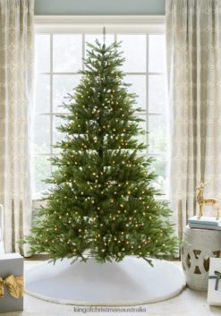 Accessories King of Christmas 7.5' Alpine Fir Artificial Christmas Tree 800 Warm White Led Lights ZJL8BT2