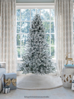 Accessories King of Christmas 7' Prince Flock Artificial Christmas Tree Unlit ZJL8BT25